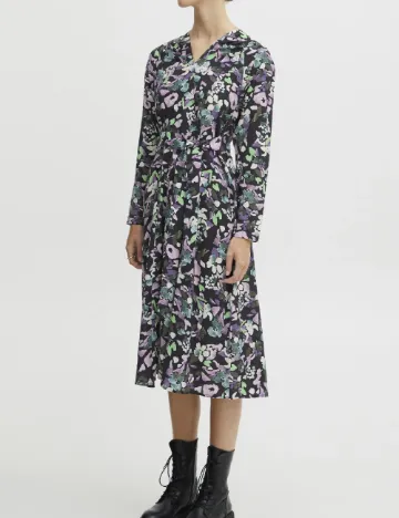 Rochie medie Ichi, floral print Floral print