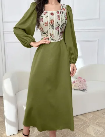 Rochie medie SHEIN, verde Verde