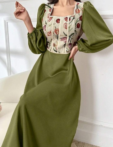 Rochie medie SHEIN, verde