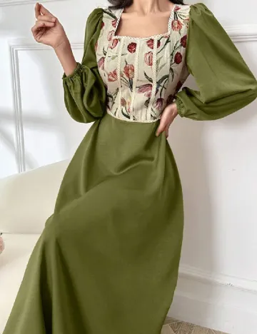 Rochie medie SHEIN, verde Verde