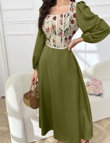 Rochie medie SHEIN, verde