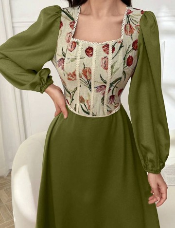 Rochie medie SHEIN, verde