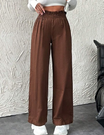 Pantaloni SHEIN, maro