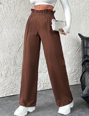 Pantaloni SHEIN, maro