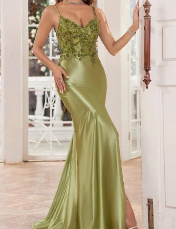 Rochie lunga SHEIN, verde Verde