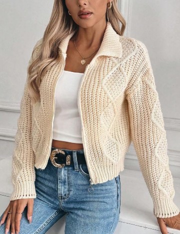 Cardigan SHEIN, crem