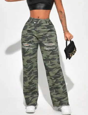 Blugi SHEIN, army Verde