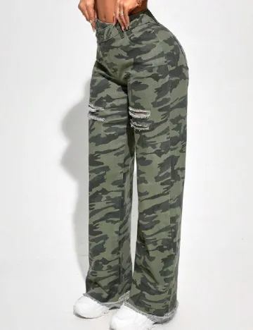 Blugi SHEIN, army Verde