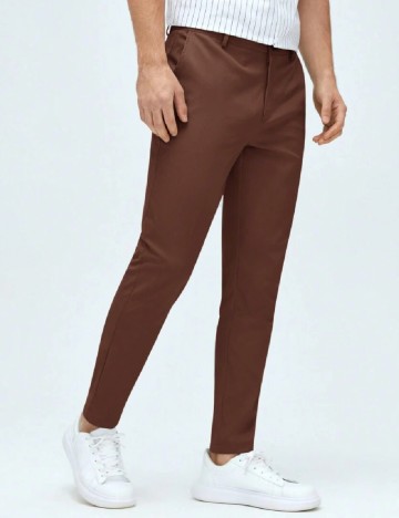 Pantaloni SHEIN, maro