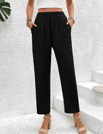 Pantaloni SHEIN, negru Negru