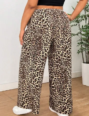 Pantaloni SHEIN CURVE, animal print Animal print