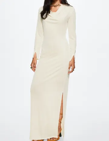 Rochie lunga Mango, crem Crem