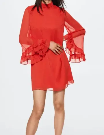 Rochie scurta Mango, rosu Rosu