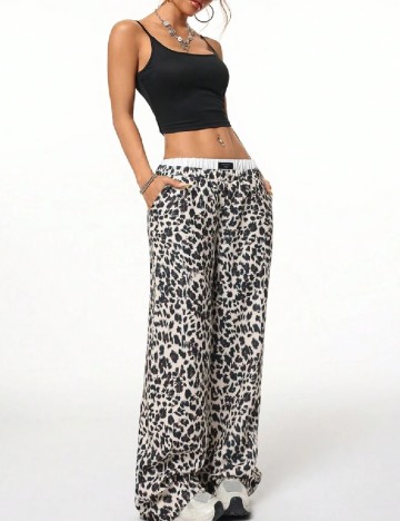 Pantaloni SHEIN, animal print