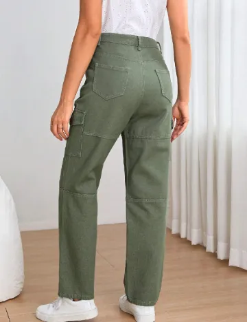 Blugi SHEIN Maternity, kaki Verde