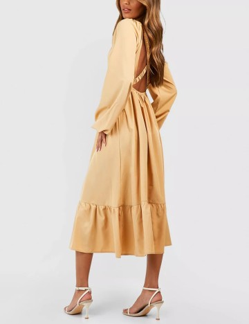 Rochie medie Boohoo, crem