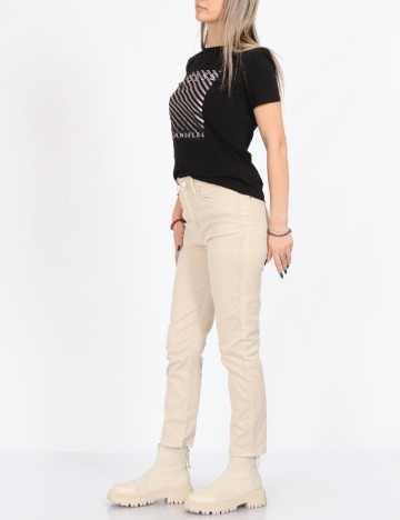 Pantaloni Guess, crem