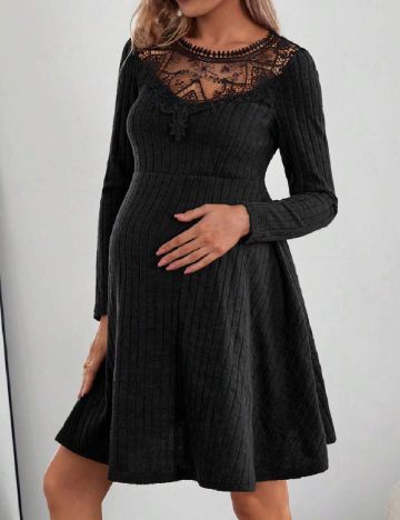 Rochie scurta SHEIN Maternity, negru