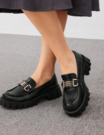 Mocasini SHEIN, negru