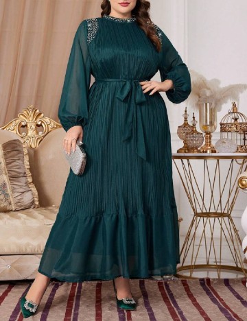 Rochie lunga SHEIN CURVE, verde