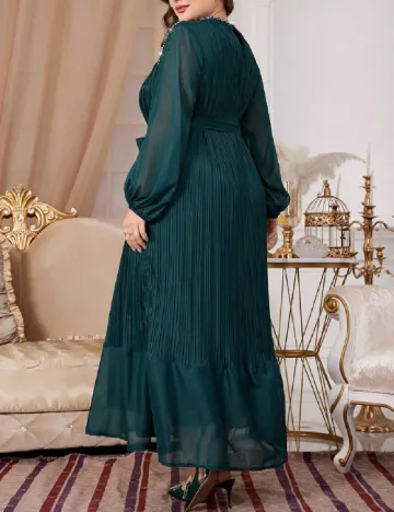 Rochie lunga SHEIN CURVE, verde Verde