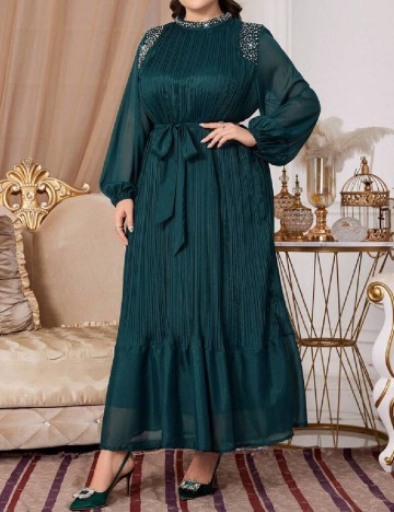 Rochie lunga SHEIN CURVE, verde