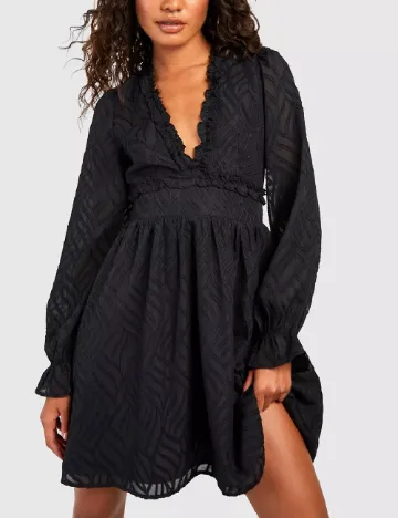 Rochie scurta Boohoo, negru Negru