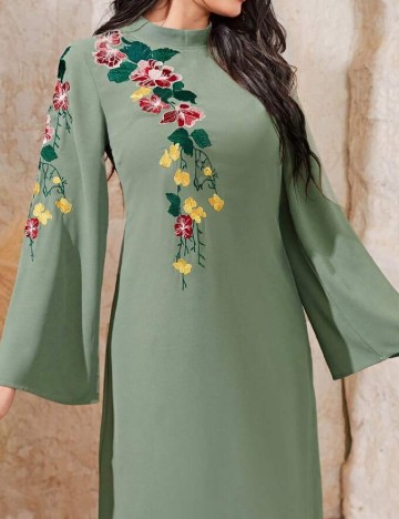 Rochie lunga SHEIN, verde