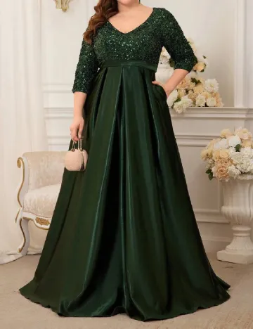 Rochie lunga XUIBOL, verde Verde