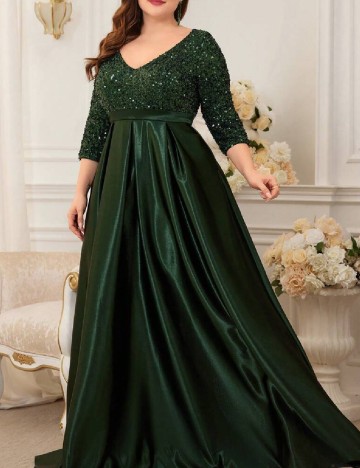 Rochie lunga XUIBOL, verde