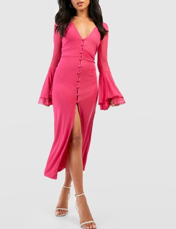 Rochie medie Boohoo, roz