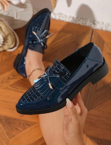 Mocasini SHEIN, bleumarin