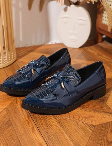 Mocasini SHEIN, bleumarin