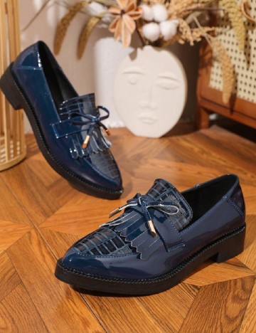 Mocasini SHEIN, bleumarin