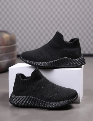 Adidasi Shein Kids, negru