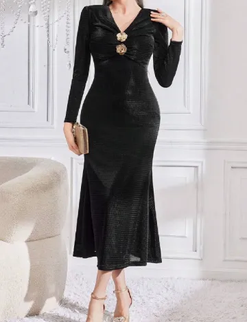 Rochie medie SHEIN, negru Negru