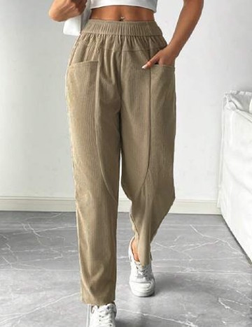 Pantaloni SHEIN, maro