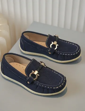 Mocasini Shein Kids, bleumarin Albastru