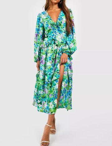 Rochie medie Boohoo, verde