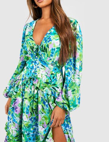 Rochie medie Boohoo, verde