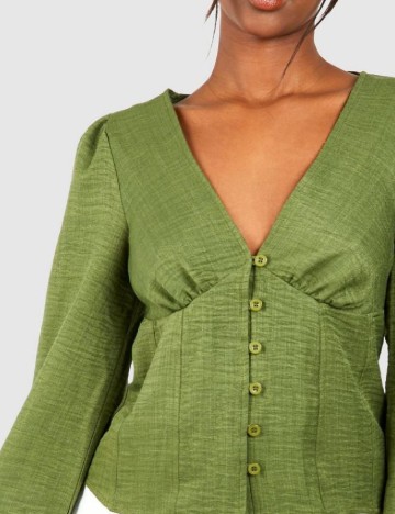 Bluza Boohoo, verde