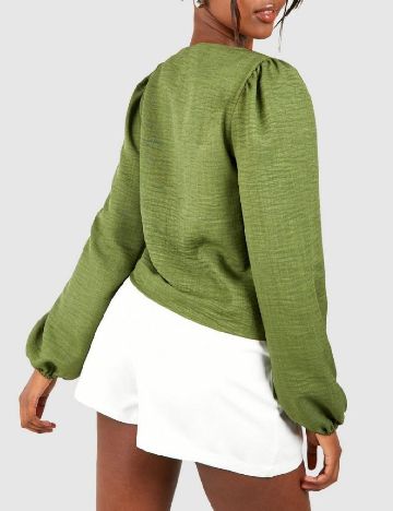 Bluza Boohoo, verde