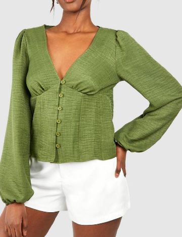 Bluza Boohoo, verde