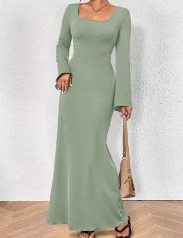 Rochie lunga SHEIN, verde