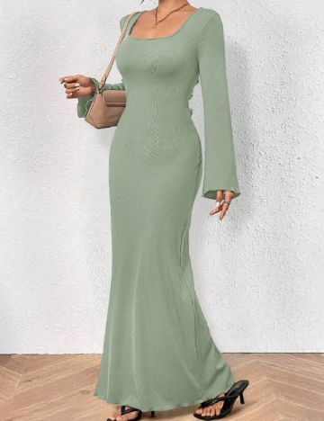 Rochie lunga SHEIN, verde