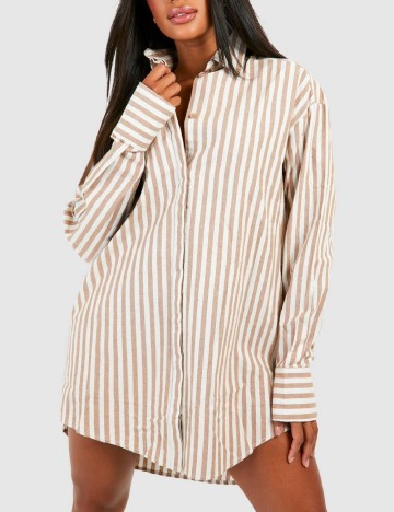 Camasa Oversize Boohoo, maro