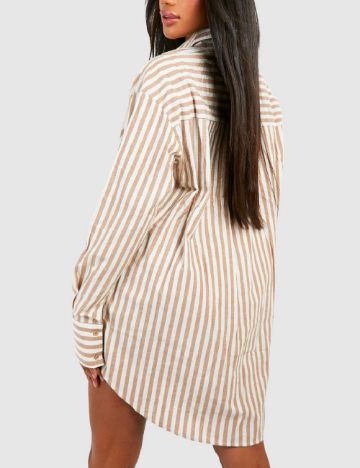 Camasa Oversize Boohoo, maro