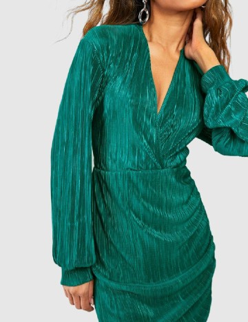 Rochie medie Boohoo, verde