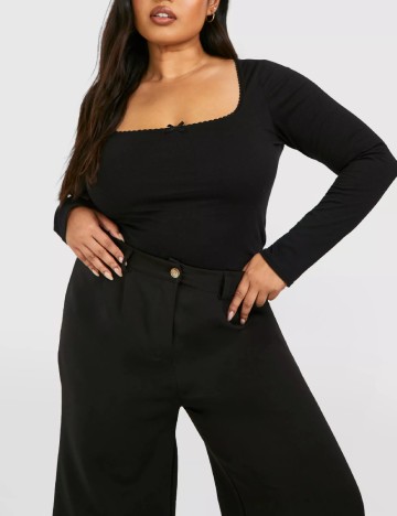 Bluza Boohoo Plus Size, negru