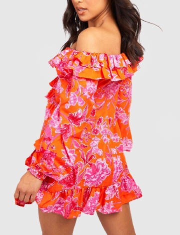 Rochie scurta Boohoo, floral print